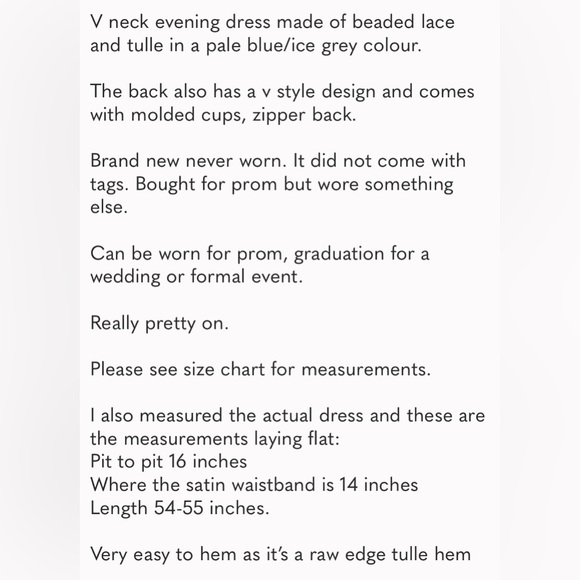 Gorgeous Prom/Wedding/Formal/Graduation Lace Tulle Dress - Picture 14 of 14